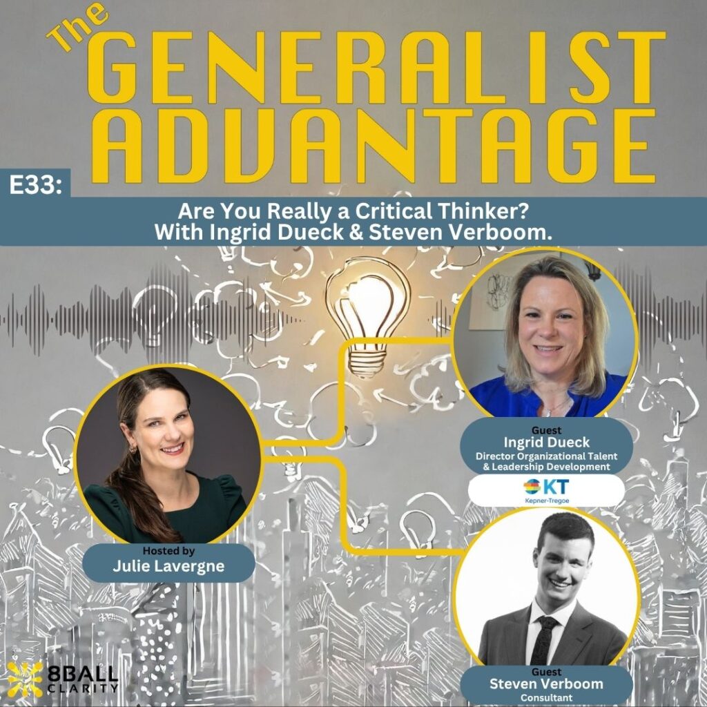 Episode 33 artwork for The Generalist Advantage Podcast